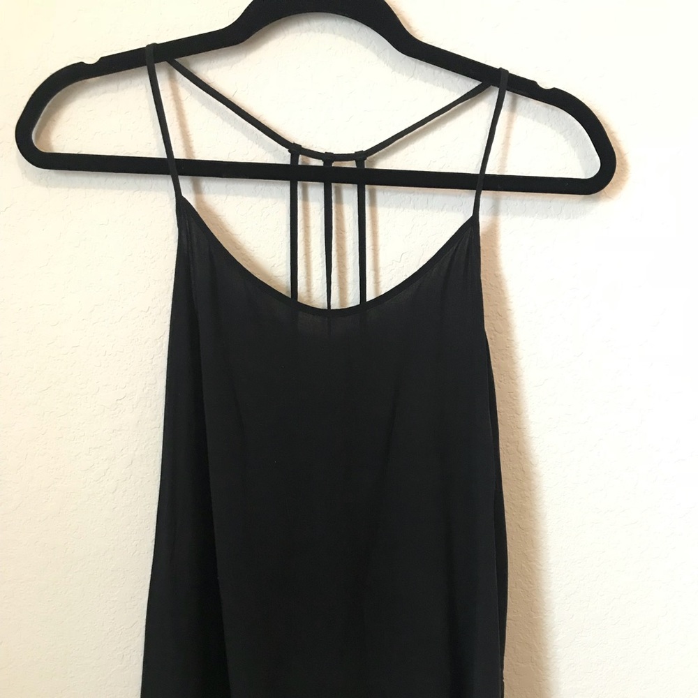 Black tank top